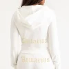 Kvinnor Juicy Couture Aquarius Big Bling Velour Hoodie