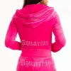 Kvinnor Juicy Couture Aquarius Big Bling Velour Hoodie