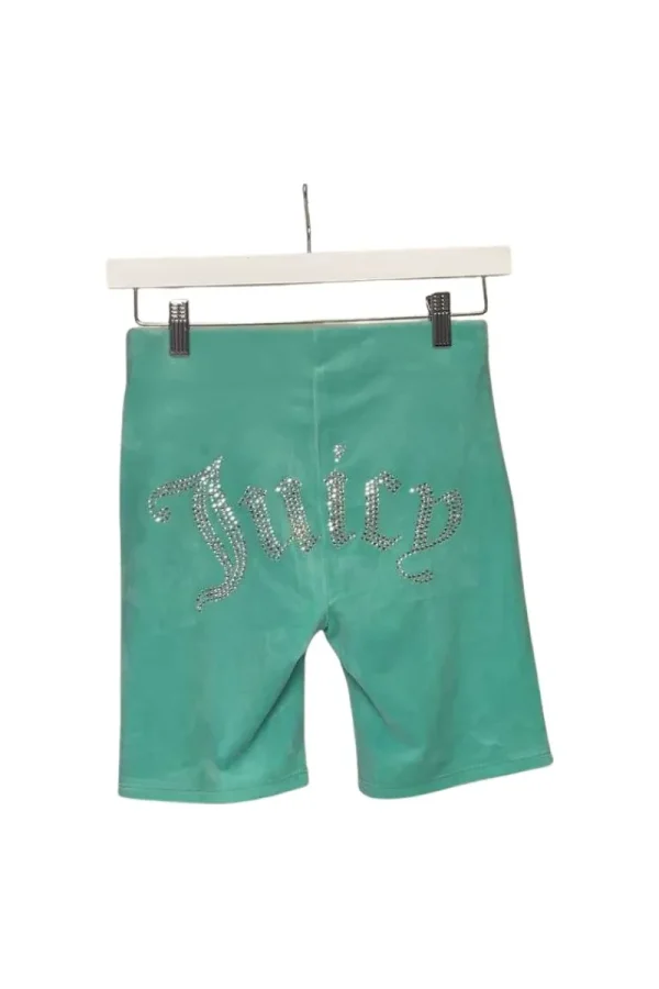 Kvinnor Juicy Couture Big Bling Velour Biker Shorts—Rejuiced