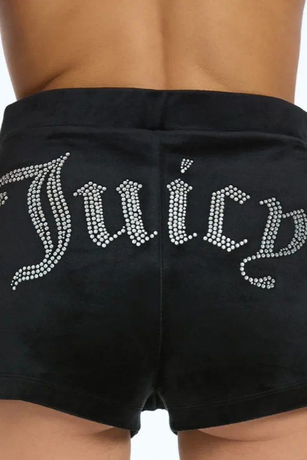 Kvinnor Juicy Couture Big Bling Velour Booty Shorts