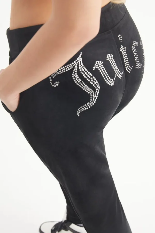 Kvinnor Juicy Couture Big Bling Velour Joggers