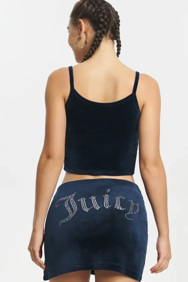 Kvinnor Juicy Couture Big Bling Velour Linne