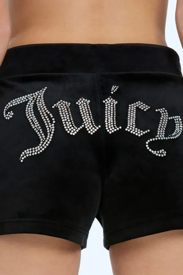 Kvinnor Juicy Couture Big Bling Velour Track Shorts