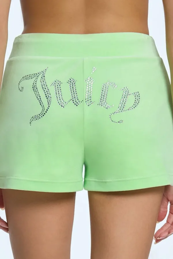 Kvinnor Juicy Couture Big Bling Velour Track Shorts