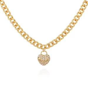 Juicy Couture Bling Heart Charm Halsband