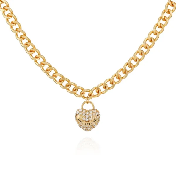 Juicy Couture Bling Heart Charm Halsband