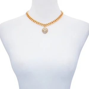 Juicy Couture Bling Heart Charm Halsband