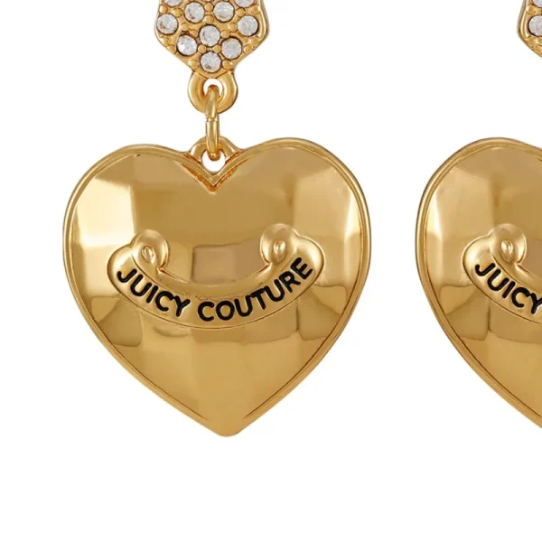 Juicy Couture Bling Heart Drop Hoop Örhängen