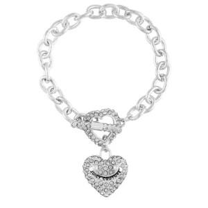 Juicy Couture Bling Heart Pendant Charm Armband