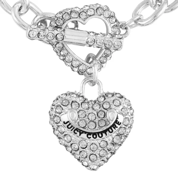 Juicy Couture Bling Heart Pendant Charm Armband