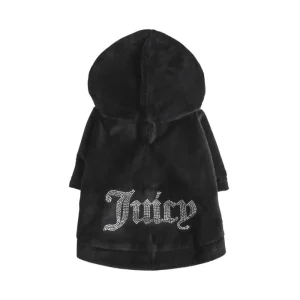 Juicy Couture Bling Velour Pet Hoodie