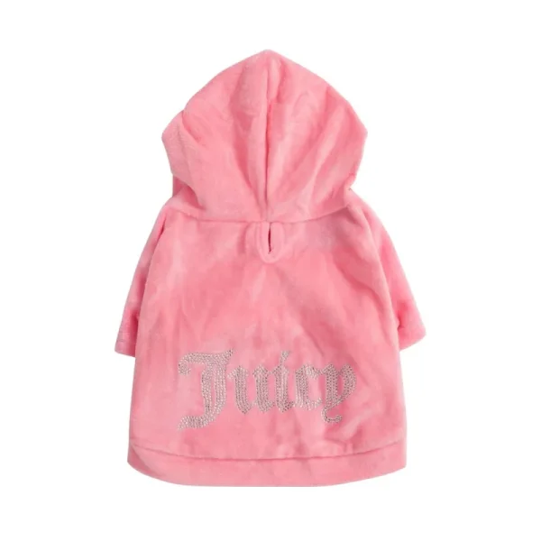 Juicy Couture Bling Velour Pet Hoodie