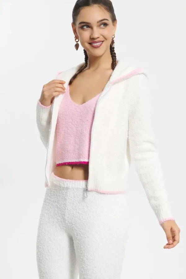 Kvinnor Juicy Couture Boucle Sweater Hoodie