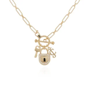 Juicy Couture Charmed Lock Halsband