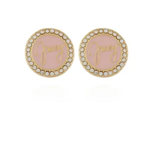 Juicy Couture Circle Rhinestone Stud Örhängen