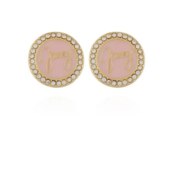 Juicy Couture Circle Rhinestone Stud Örhängen