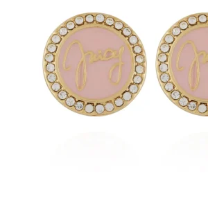 Juicy Couture Circle Rhinestone Stud Örhängen