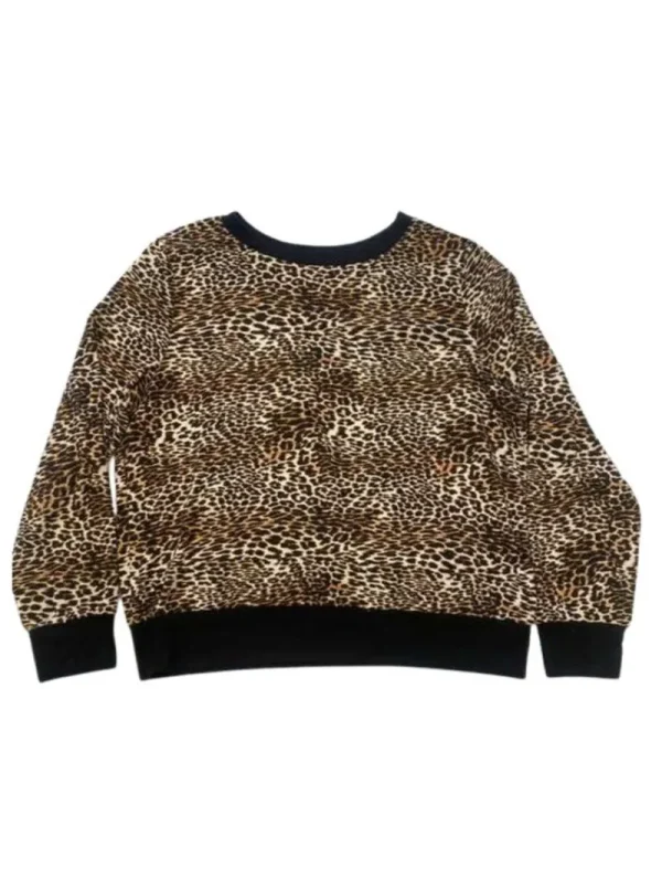 Kvinnor Juicy Couture Crewneck Leopard Pyjamas Top—Rejuiced