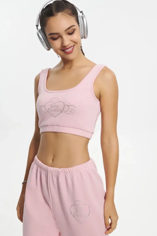 Kvinnor Juicy Couture Cropped Sweetheart Tank