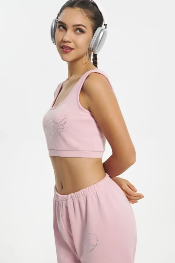 Kvinnor Juicy Couture Cropped Sweetheart Tank