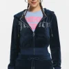 Kvinnor Juicy Couture Front Bling Hoodie