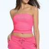 Kvinnor Juicy Couture Handduksfrotte Small Bling Tube Top