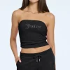 Kvinnor Juicy Couture Handduksfrotte Small Bling Tube Top