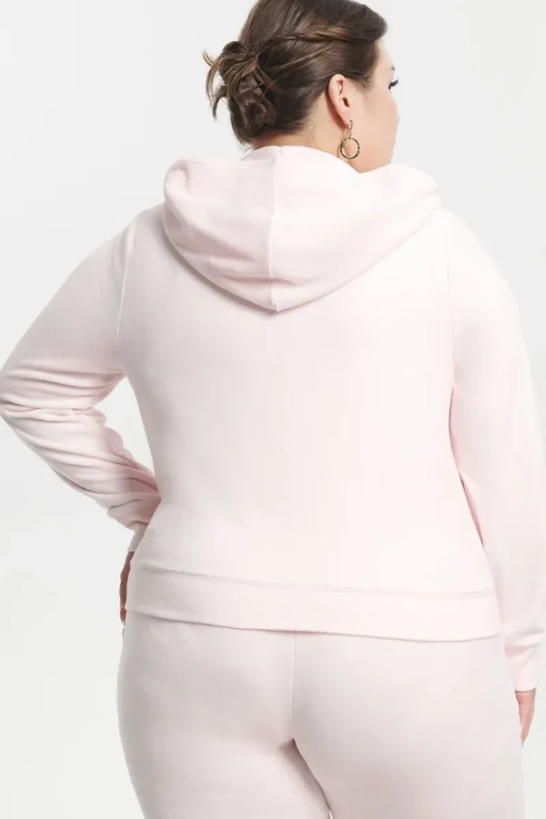 Kvinnor Juicy Couture Hoodie I Klassisk Bomullsvelour I Plusstorlek