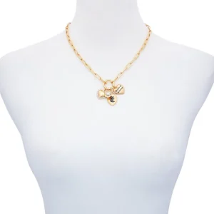 Juicy Couture Layered Multi Charm Halsband