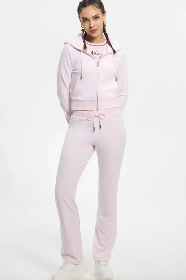 Kvinnor Juicy Couture Luvtroja I Velour Med Blandade Juveler