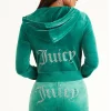 Kvinnor Juicy Couture Og Big Bling Velour Hoodie