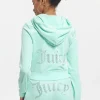 Kvinnor Juicy Couture Og Big Bling Velour Hoodie