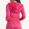 Kvinnor Juicy Couture Og Big Bling Velour Hoodie