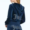 Kvinnor Juicy Couture Og Big Bling Velour Hoodie