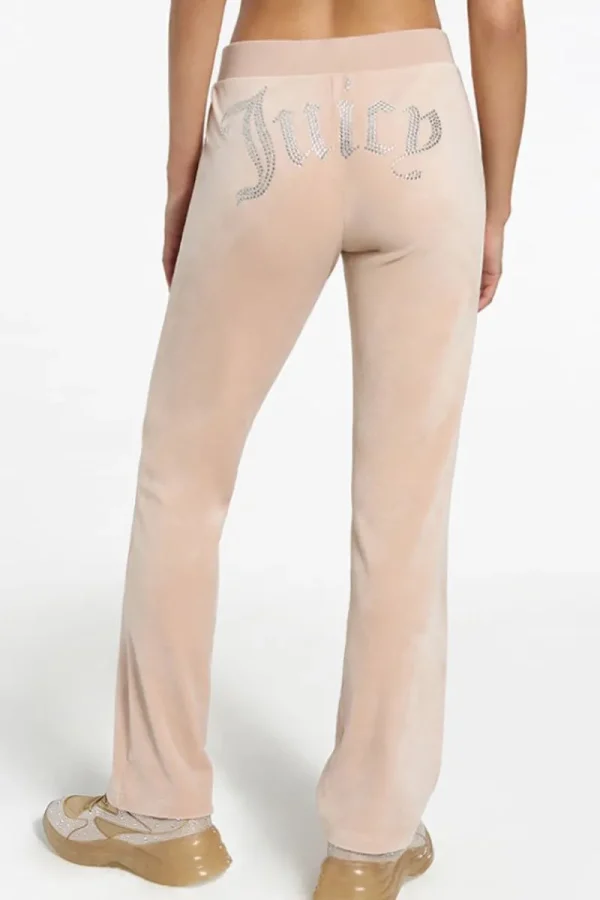 Kvinnor Juicy Couture Og Big Bling Velour Track Pants —Rejuiced