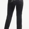 Kvinnor Juicy Couture Og Big Bling Velour Track Pants —Rejuiced