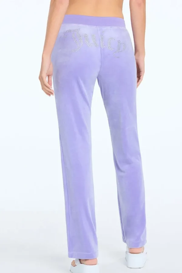 Kvinnor Juicy Couture Og Big Bling Velour Track Pants —Rejuiced