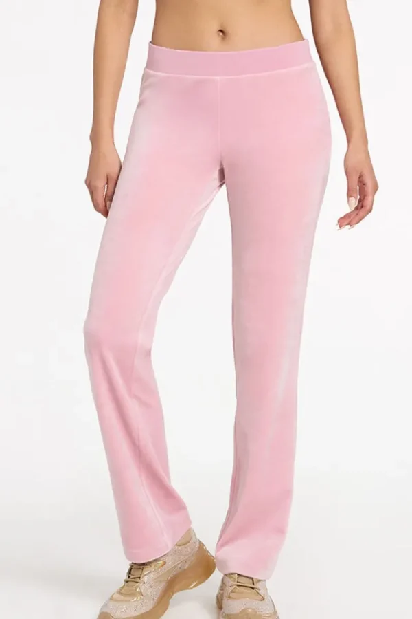 Kvinnor Juicy Couture Og Big Bling Velour Track Pants —Rejuiced