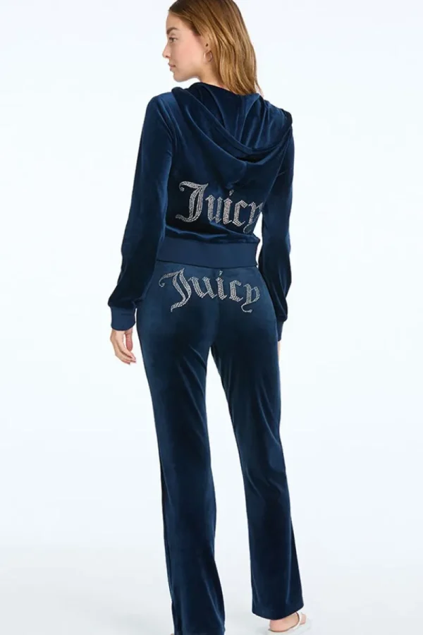 Kvinnor Juicy Couture Og Big Bling Velour Träningsbyxor