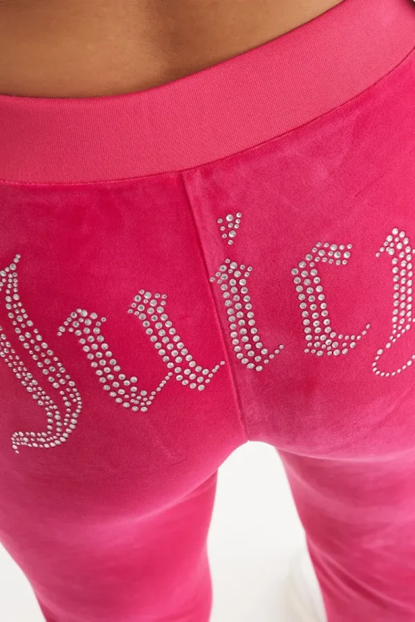 Kvinnor Juicy Couture Og Big Bling Velour Träningsbyxor