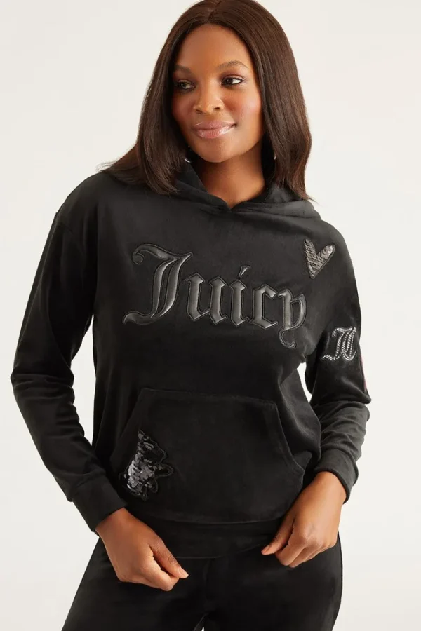 Kvinnor Juicy Couture Oversized Patch Hoodie