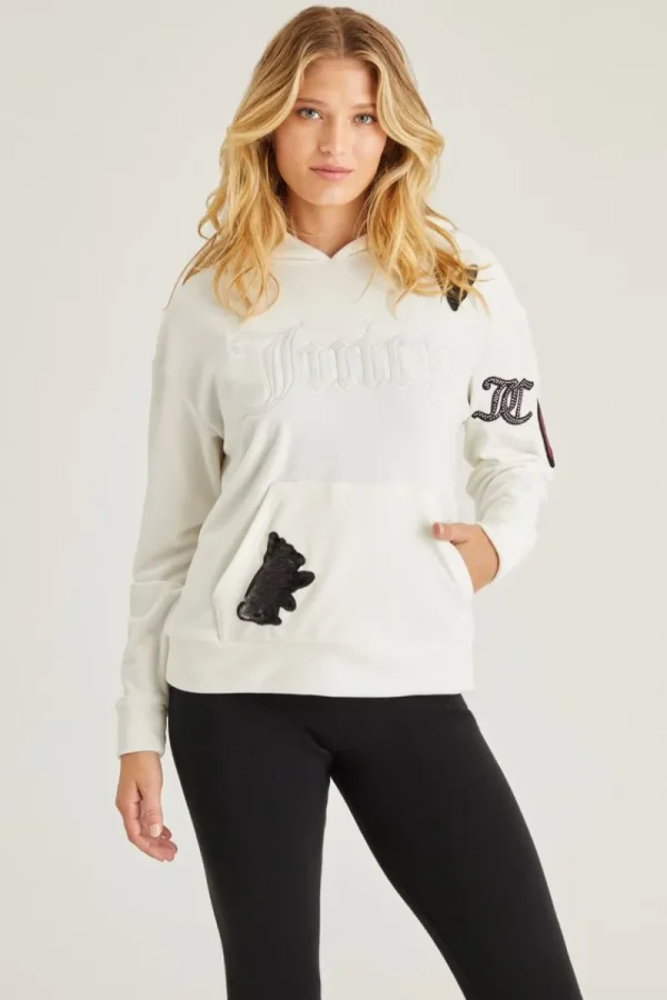 Kvinnor Juicy Couture Oversized Patch Hoodie