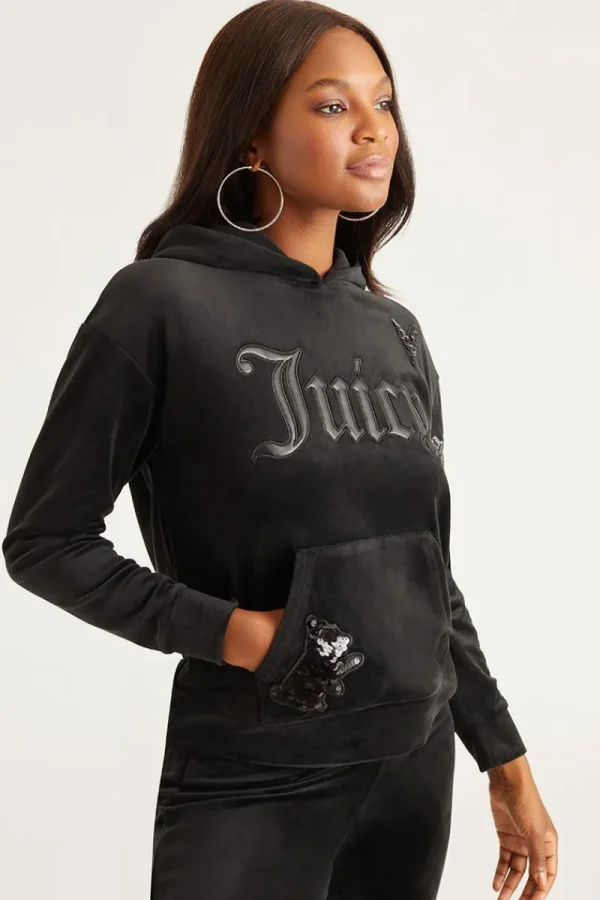 Kvinnor Juicy Couture Oversized Patch Hoodie