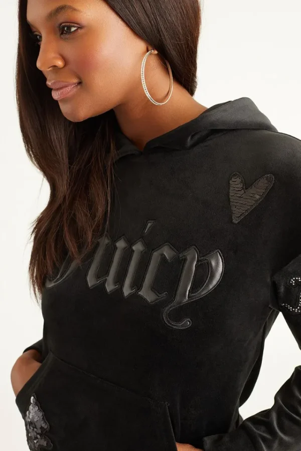 Kvinnor Juicy Couture Oversized Patch Hoodie