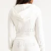 Kvinnor Juicy Couture Pisces Big Bling Velour Hoodie