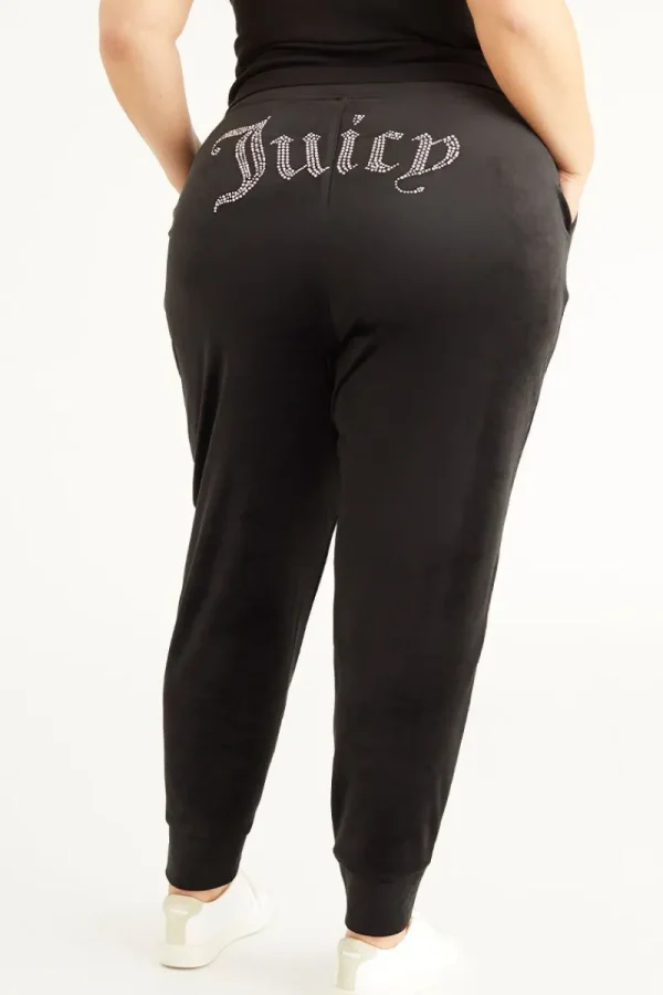 Kvinnor Juicy Couture Plus-Size Big Bling Velour Jogger