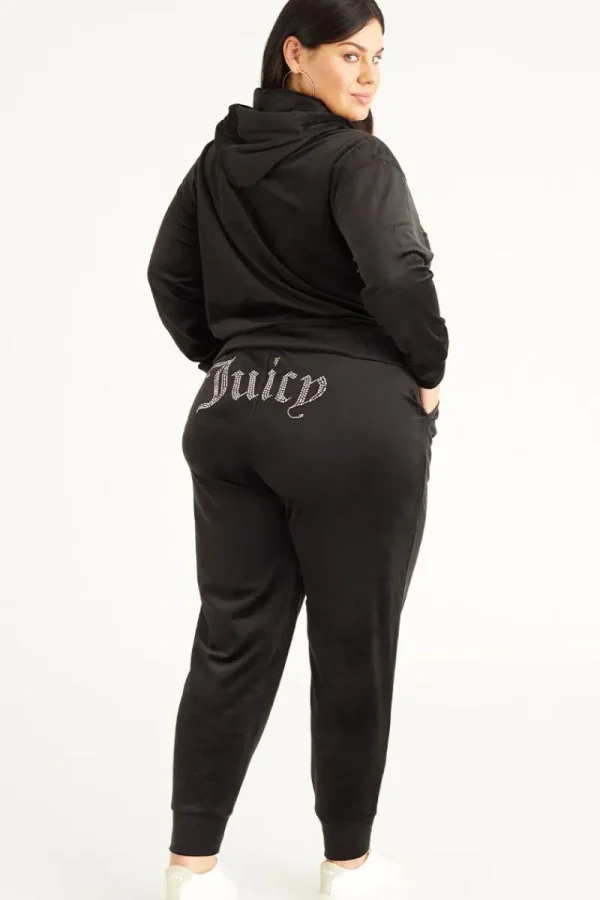 Kvinnor Juicy Couture Plus-Size Big Bling Velour Jogger