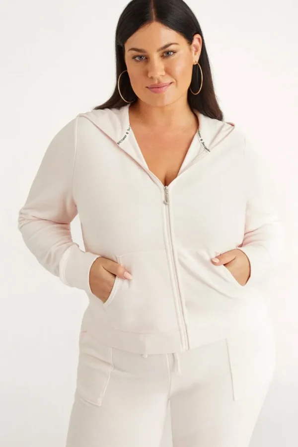 Kvinnor Juicy Couture Plus-Size Icons Luvtroja I Klassisk Bomullsvelour