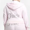 Kvinnor Juicy Couture Plus-Size Mixed Jewels Velour Hoodie