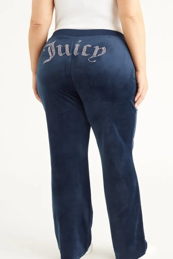 Kvinnor Juicy Couture Plus-Size Og Big Bling Velour Träningsbyxor